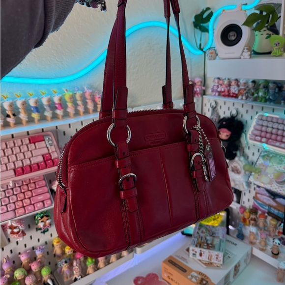 Coach Red Bonnie Satchel Double Zip - Picture 11 of 11